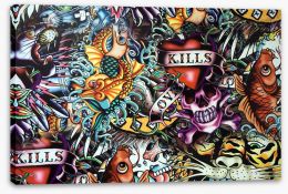 Love kills Stretched Canvas 99778877