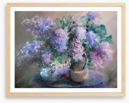 Lilac in the jugs Framed Art Print 99821567