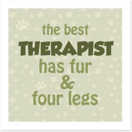 The best therapist Art Print AA00017