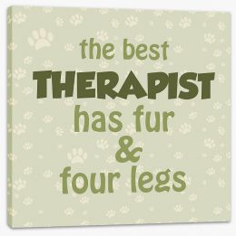 The best therapist Stretched Canvas AA00017