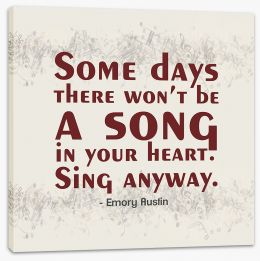 Sing anyway