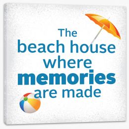At the beach house Stretched Canvas AA00032