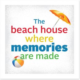 The beach house Art Print AA00033