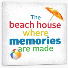 The beach house Stretched Canvas AA00033
