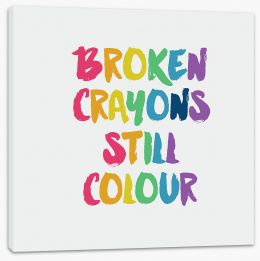 Broken crayons Stretched Canvas AA00117
