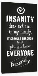 Insanity Stretched Canvas AA00147