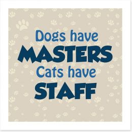 Cats and dogs Art Print AA00151