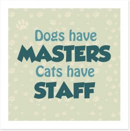 Cats and dogs Art Print AA00152