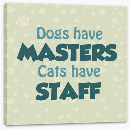 Cats and dogs Stretched Canvas AA00152