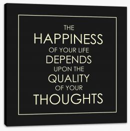 Quality of thought Stretched Canvas CM00046