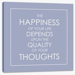Quality of thought Stretched Canvas CM00048