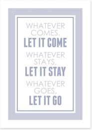 Let it go Art Print CM00062