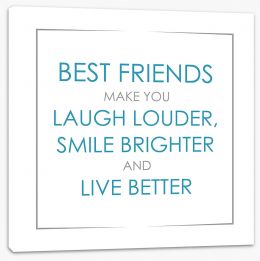 Best friends Stretched Canvas CM00081