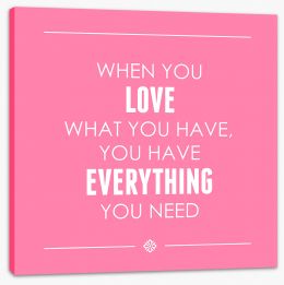 Everything you need Stretched Canvas CM00096