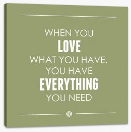 Everything you need Stretched Canvas CM00101