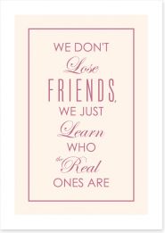 Real friends Art Print CM00114