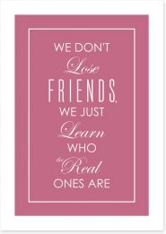 Real friends Art Print CM00115