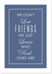 Real friends Art Print CM00116