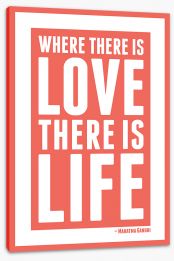 Love is life Stretched Canvas CM00147