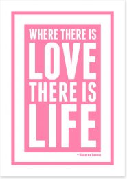 Love is life Art Print CM00149