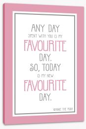 Favourite day Stretched Canvas CM00194