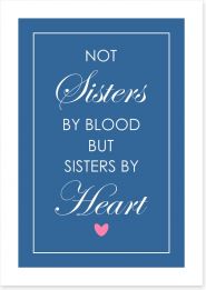 Sisters by heart Art Print CM00219