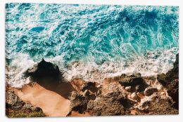 Ocean and rocks Stretched Canvas CS0009