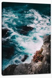 Below the ocean cliff Stretched Canvas CS0026