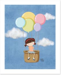 Hot air balloon Art Print KB0003