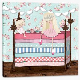 The princess and the pea Stretched Canvas KB0009