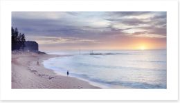 Mona Vale beach landscape at dawn Art Print MC002