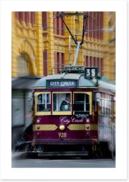 Flinders tram Art Print NB0018