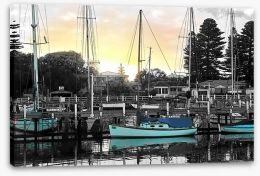 Port Fairy harbour Stretched Canvas PA0005