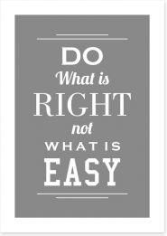 Do what is right Art Print SD00040