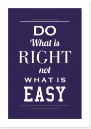 Do what is right Art Print SD00042