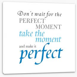 The perfect moment Stretched Canvas SD00061
