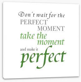 The perfect moment Stretched Canvas SD00062