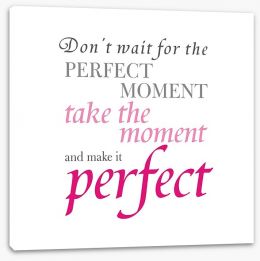 The perfect moment Stretched Canvas SD00063