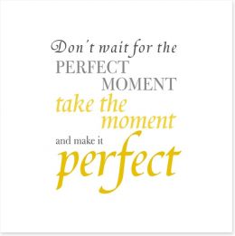 The perfect moment Art Print SD00064