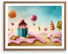 Candyland cupcake Framed Art Print 101762354