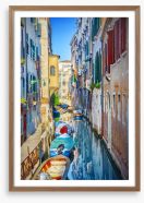 Gondola canal Framed Art Print 102034057