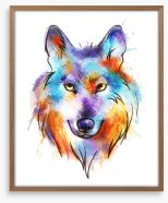 The wily wolf Framed Art Print 102416730