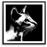 Cat noir Framed Art Print 102451141