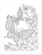 Color me butterflies Art Print 102829326