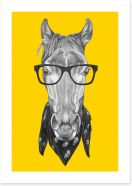 Hipster horse Art Print 102868208