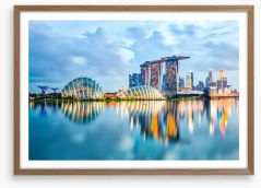 Singapore skyline reflections Framed Art Print 103305335