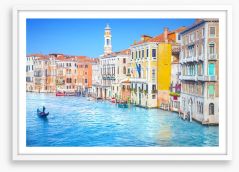 Venetian rainbow Framed Art Print 104031866