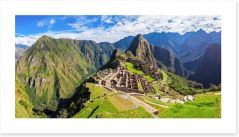 Machu Picchu panorama Art Print 105089842