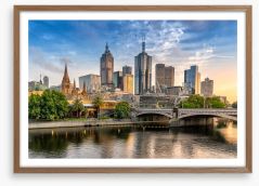 Melbourne morning Framed Art Print 105969153