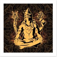 Golden Shiva Art Print 106092556
